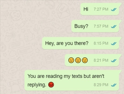 Desperate WhatsApp Texts