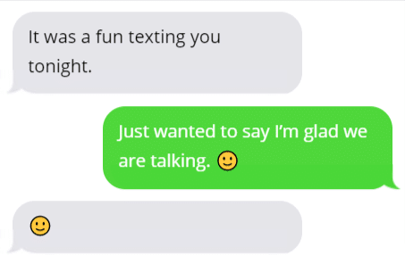 Dull Flirting Text